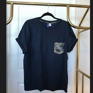 H&M Blue & Army Tee